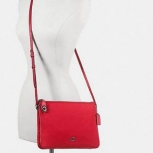 Coach Red Nylon crossbody bag
